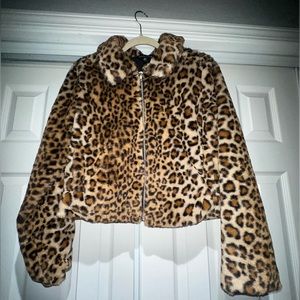 Kendall & Kylie Small Cheetah Print Jacket